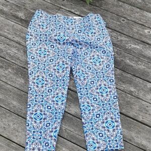 NWT  Laura Plus abstract printed pull on pants polyvalent slim leg. size 18
